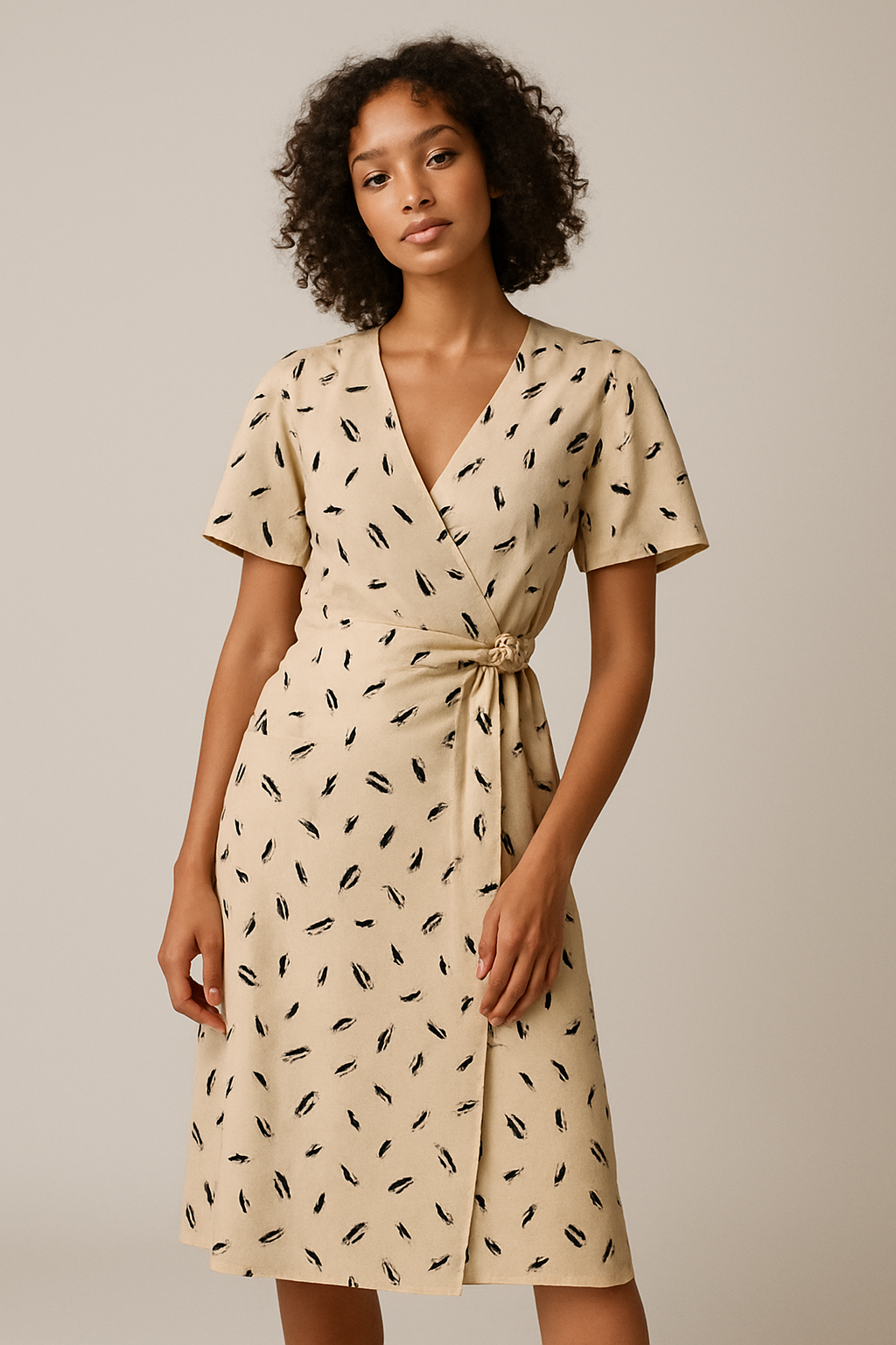 Harper | Printed Wrap Dress
